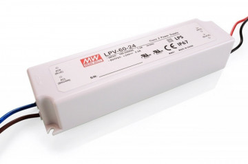 201176.260 - Fonte de Alimentação Estanque Mean Well 24Vdc 60W IP67 LPV - Quant. fornecida = 1 un