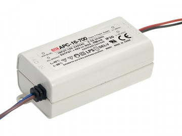 202233.252 - Drive CC Led Mean Well IP42 9-24Vdc 700mA APC-16 - Quant. fornecida = 1 un