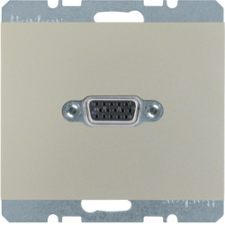 3315417004 - K.1/K.5 - tomada VGA paraf., inox lac BERKER EAN:4011334330455