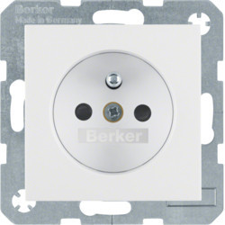 6765761909 - S.1/B.x - tomada FR obturad., branco mt BERKER EAN:4011334226055