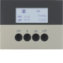 85745273 - K.1/K.5 - prog. horário KNX RF, aço inox BERKER EAN:4011334375531