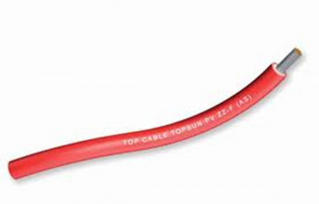Cabo Solar 10 mm Vermelho