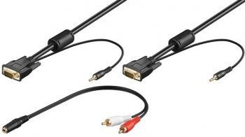 Cabo VGA macho-macho c/ Audio 5 mts