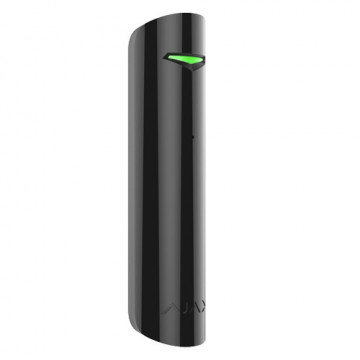 Detector de rotura de vidro - Sem fios 868 MHz Jeweller - Certificado grau 2 - Indicador LED e antena interna - Faixa de detecção 9 m - 1 entrada cablada / 1 tamper -