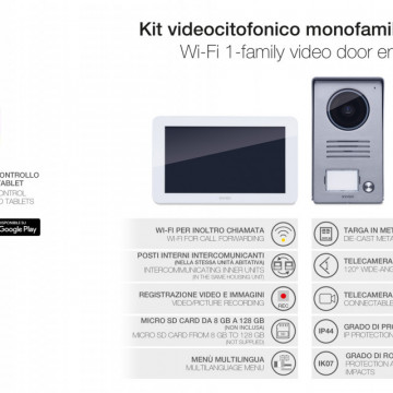 ELVOX Kit de videoporteiro monofamiliar com WIFI - K40945