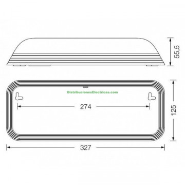 EMERGENCIA LED 30 LUMENES DUNNA D-30L 230V 0,4W NORMALUX
