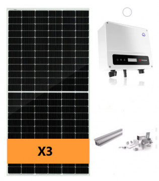 Kit Autoconsumo fotovoltaico 1020W C/ inversor GoodWe