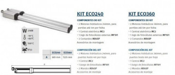 MOTORLINE KIT ECO 360 AUTOMATISMOS PARA PORTÕES DE BATENTE
