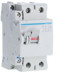 SA240 - Interruptor bipolar 2x40A 2,5M HAGER EAN:3250615512406