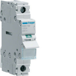 SBN190 - Interruptor Modular 1P 100A HAGER EAN:3250615510280