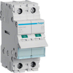 SBN240 - Interruptor Modular 2P 40A HAGER EAN:3250615510174