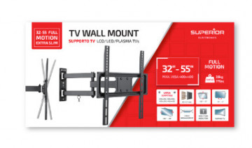 Suporte TV 32-55 FULL MOTION EXTRA SLIM – Superior
