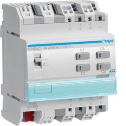 TYA604C - Actuador bin./est. 4 canais 16A KNX-S HAGER EAN:3250616059849
