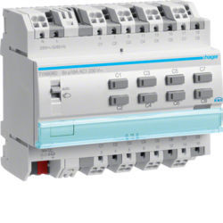 TYA608D - Actuador bin./est 8 canais 16A Cap KNX-S HAGER EAN:3250616059719