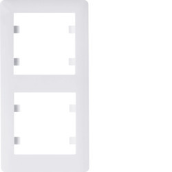 WL5120 - lumina 2 Quadro x2 vertical, branco HAGER EAN:8694407000033
