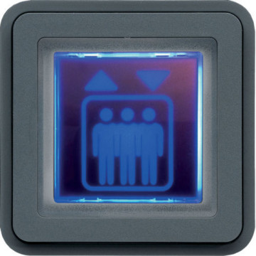 WNA602 - cubyko - Sinalizador azul, cinzento HAGER EAN:3250617174626