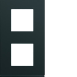 WXP0242 - gallery 2x2M Quadro x2 vert. 71mm, preto HAGER EAN:3250617199469