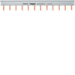 01 - KB263A - 3250613720339 Pente de lig. 2P 63A (pont.) 10mm² 12M HAGER