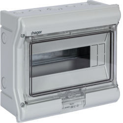 02 - VE110F - 3250616453067 vector estanque IP55 1 fila 8/10M HAGER