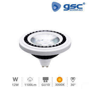 200646000 - Lâmpada LED COB 12W AR111 GU10 3000K