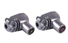 437601 -8424450133712 TELEVES - Conectores Angulares Blindados Class A+ PRO Easy F "CEI" Macho e Fêmea (Bolsa B1)