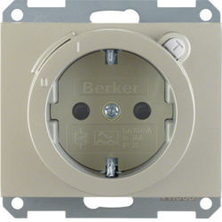 47087004 - K.1/K.5 - Schuko diferenc. 30mA, inx lac BERKER EAN:4011334303077
