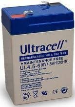 Bateria Chumbo 6V 4,5Ah (70 x 47 x 101 mm) - Ultracell
