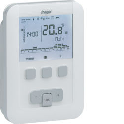 EK520 - Termóstato amb. prog. BASIC 7d pilhas HAGER EAN:3250612545209
