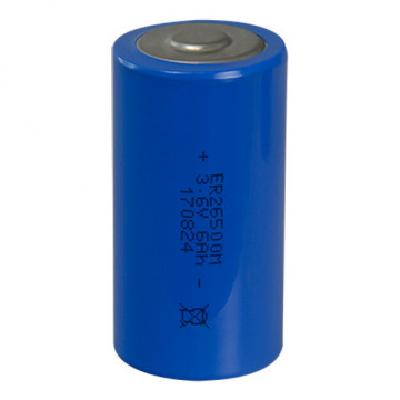 Energivm - Pilha ER26500 - Tensão 3.6 V - Litio - Capacidade nominal 6000 mAh - Compatível com produtos do catálogo