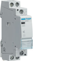 ESC225S - Contactor silencioso 25A, 2NA, 230V 1M HAGER EAN:3250612400034