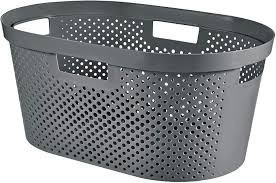 KETER CURVER 245675 Cesta Infinity recycled Gris escuro 39L P(cm)39 A(cm)27 L(cm)38
