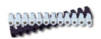 Ligador dominó em U PP 4mm 3A (barra 10 ligadores)