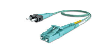 LM-010D3LCPSTP - Patch Cord jumper LC - ST MM 50/125 OM3 LSZH Duplex 1m LIGHTMAX