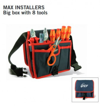 MAX INSTALLERS - HU000399 - Saco com 8 ferramentas profissionais HT ITALIA