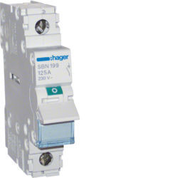 SBN199 - Interruptor Modular 1P 125A HAGER EAN:3250615510327