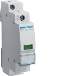 SVN121 - Sinalizador LED verde 230V AC HAGER EAN:3250615721600