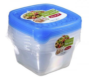 Take Away 2 Set 5x1,1L Cuadrado profundo