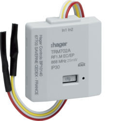 TRM702A - Micro módulo 2 entradas RF - pilhas HAGER EAN:3250615989024
