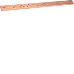 UT87B - Barra ligação equipotencial 25x5 l.700 HAGER EAN:3250616306424