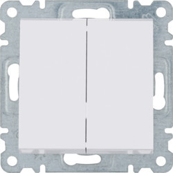 WL0040 - lumina 2 Comutador de lustre, branco HAGER EAN:8694407000217