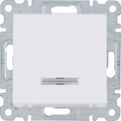 WL0410 - lumina 2 Botão simples c/sinaliz, branco HAGER EAN:8694407000903