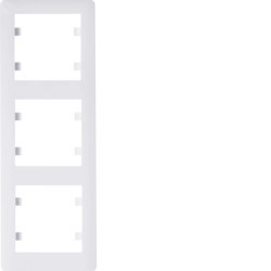 WL5130 - lumina 2 Quadro x3 vertical, branco HAGER EAN:8694407000071