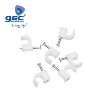 000301300 - Saco de 100 grampos para cabo de mangueira redondo de 6 mm 8433373013001