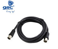 002600915 - Cabo coaxial 3C2V Macho para Fêmea Preto / 2,5M 8436021949158