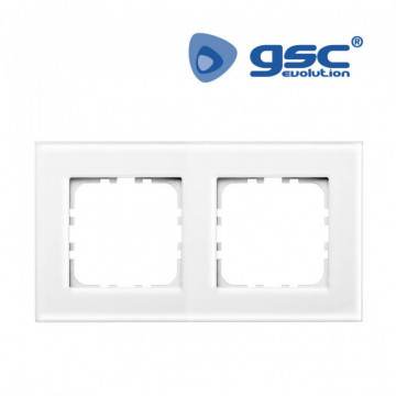 103500023 - Guarnição de vidro duplo branco Iota 8433373001671