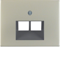 14097004 - K.1/K.5 - espelho RJ45 duplo, inox BERKER EAN:4011334282051