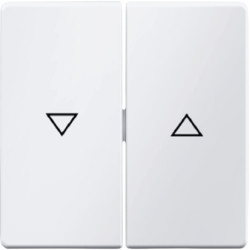 16256089 - Q.x - tecla dupla estores, branco BERKER EAN:4011334312642