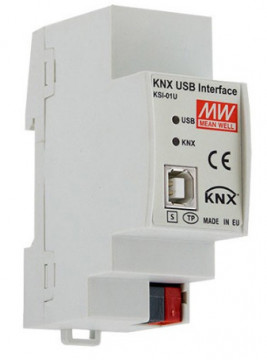 219635 - Interface Mean Well USB-KNX KSI - Quant. fornecida = 1 un