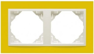 90920 TRG - 5603011592295 ESPELHO DUPLO AMARELO/GELO EFAPEL