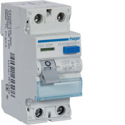 CDC225P - Inter. dif. 2P 25A 30 mA tipo AC 2 M HAGER